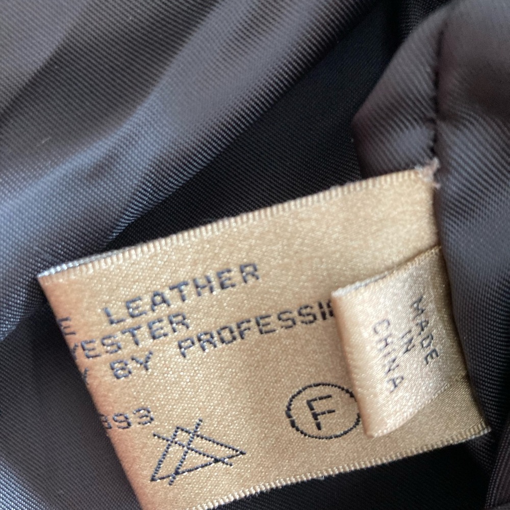Rem Garson dark brown high rise leather pants - Picture 4 of 16